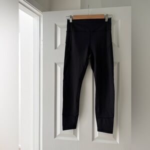 Like New Lululemon In Movement Tight - Black, Size 8
